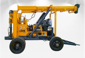  300m Deep Mobile XYX-3 Wheeled Core Drilling Rig , Portable Truck Mounted Water Well Drilling Rig Machine Manufactures