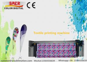  Dual CMYK Digital Flag Fabric / Bed Sheets Dye Textile Printing Machine 1800DPI Manufactures