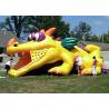 Durable Outdoor Commercial Inflatable Slide, Cheap Inflatable Crocodile Slide For Playing for sale