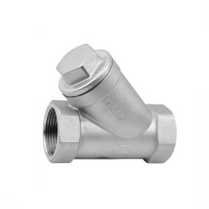 China 1 /4 -4 Inch 304 CF8M npt thread valve with strainer,stainless steel y strainer on sale