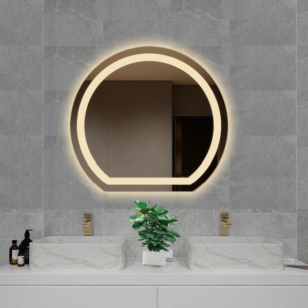 Touch Switch Function Large Glass Mirror for Modern Bedroom Wall in Design Luxury Bath