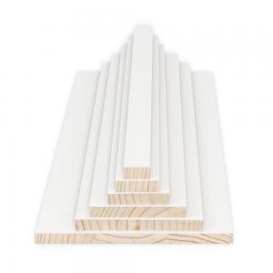  White Paint Strip Wood Moulding Frame Primed MDF Moulding Baseboard Manufactures