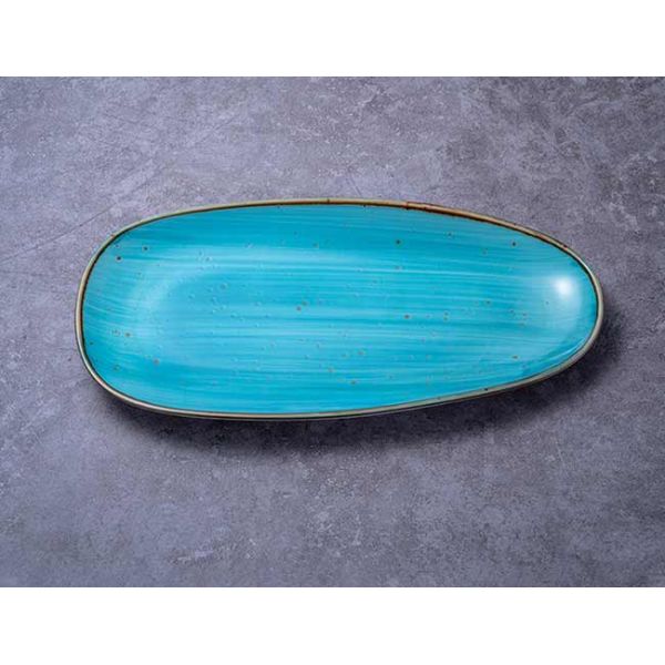 13" Fadeless Technicolor Oval Ceramic Dinner Plate