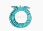 Modular Plug Connector Cat6A Patch Cord 3m Flexible Network Cable ROHS Jacket