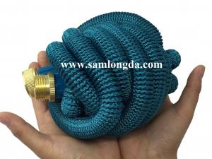  2017 Expandable Garden hose,50FT strongest garden hose with brass quick coupling, green color expanding water hose Manufactures