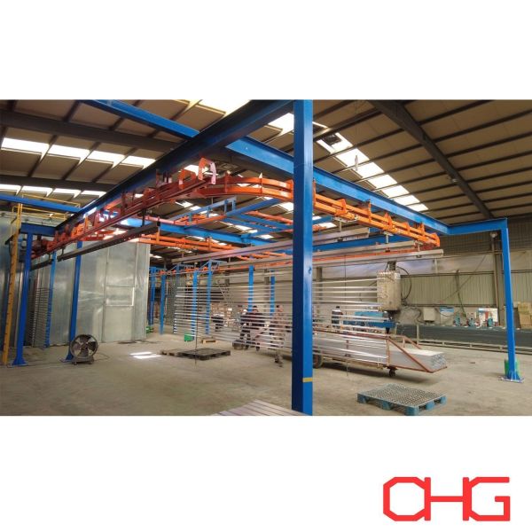 Quality PLC Controlled Powder Coating Line for Customized Aluminum Profiles with Advanced Technology and Custom Design Options for sale