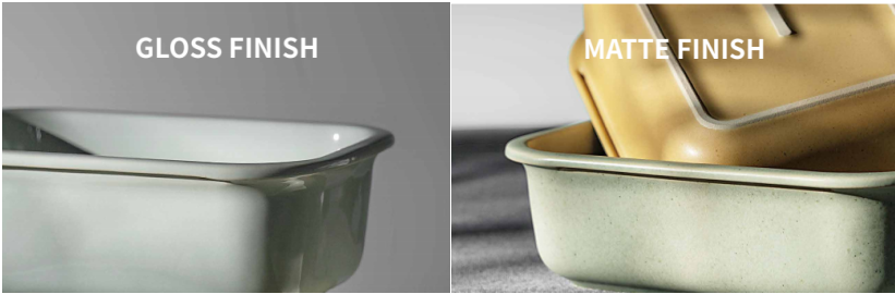 IKOO Stackable Leak-proof Microwave Safe Ceramic Food Storage Container with Glass Lid