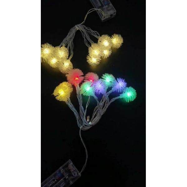 Firework Copper Wire LED Lights 8 Modes String Fairy Lights with Remote Control