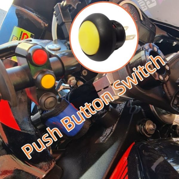 Automotive Push Waterproof Push Button Switch 1mm - 4mm Normal Open