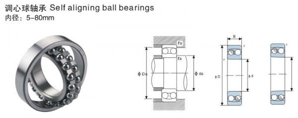 i Silence Low Noise Plastic Cage Self aligning Ball Bearing 1203 k tvp for Motorcycle