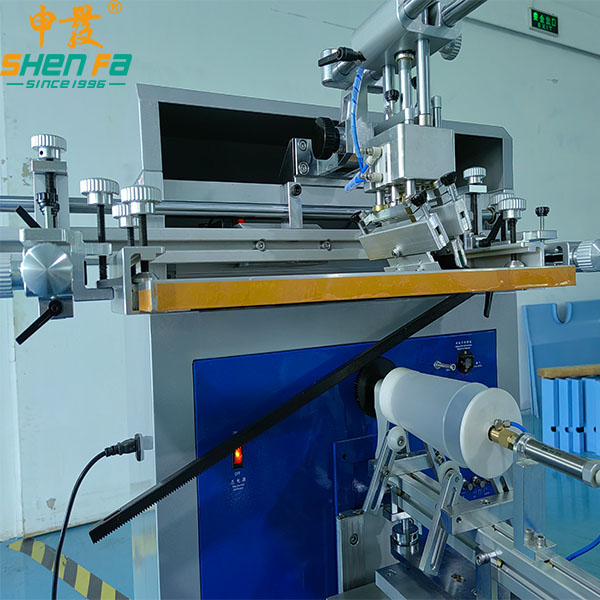 Multi-Functional Semi-Automatic Screen Printing Machine for Cylindrical Printing with UV Drying