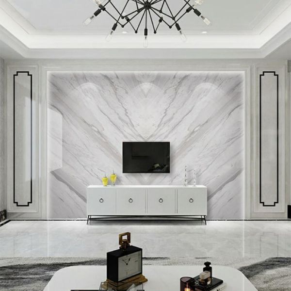 Eco Friendly Interior PVC Marble Sheets Zero Formaldehyde