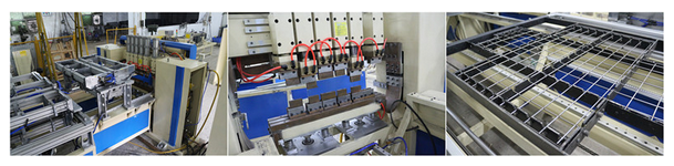 High Efficiency 6 Head Full Automatic Wire Shelves Spot Welding Machine
