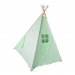  Wooden Pole Teepee Tent For Kids , Single Layer Childrens Indoor Play Tent Manufactures