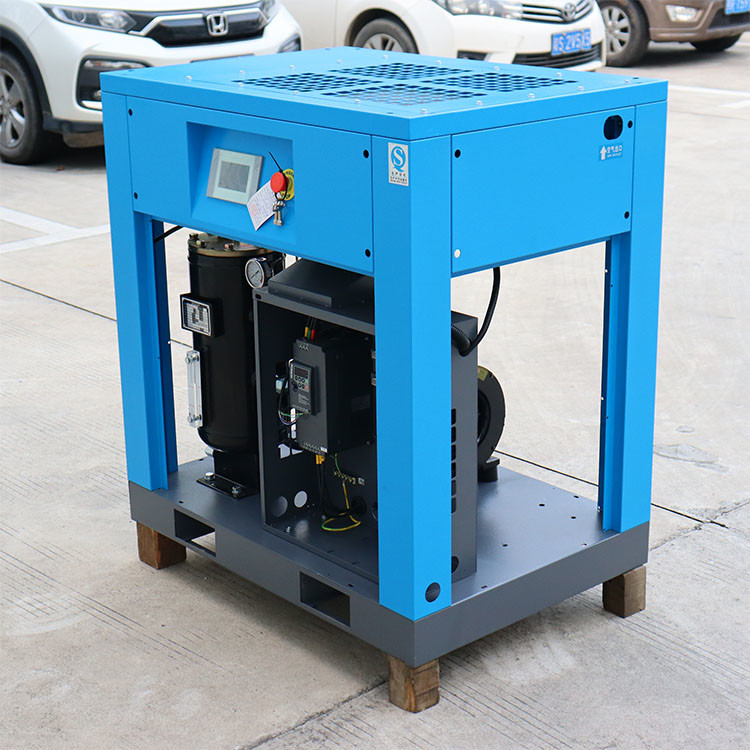 Low Noise Rotary Screw Air Compressor PLC Microcomputer Control
