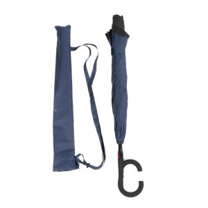 Extra Large Windproof Reverse Umbrella , Reverse Folding Double Layer Inverted