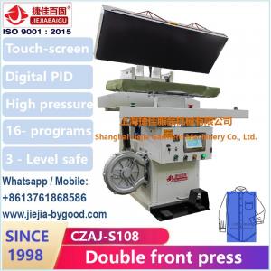  High Pressure Wrinkle Free Garment Pressing Machine For Cotton Shirt Front Body Manufactures