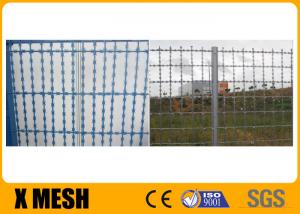  Hot Dip Galvanized Welded Razor Wire Mesh 7.5x15cm Dia 2.5mm For Security Plant Manufactures