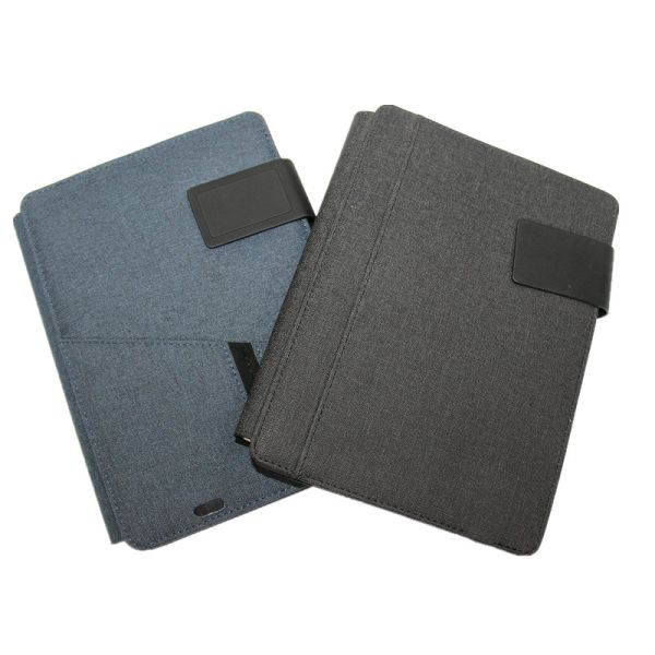 Quality Nontoxic Waterproof Wireless Charging Notepad , Reusable Padfolio With Power Bank for sale