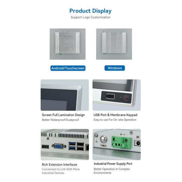 Fanless Embedded Industrial PC Mini Rugged Box Computer Intel Core Dual LAN RS232 RS485 GPIO Automation Controller OEM