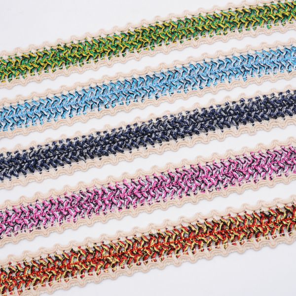 KJ20001 100% Polyester 3.5cm Crochet Braid Trim