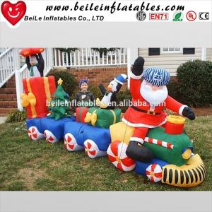  Fashionable Christmas giant outdoor inflatable Santa Claus and inflatable man and car Manufactures