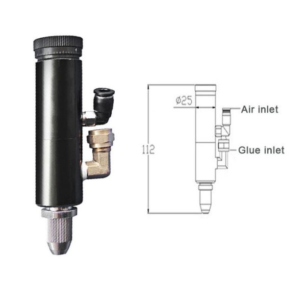 UV Glue Micro Dispensing Valve Needle Off Type Small Flow Easy Operating