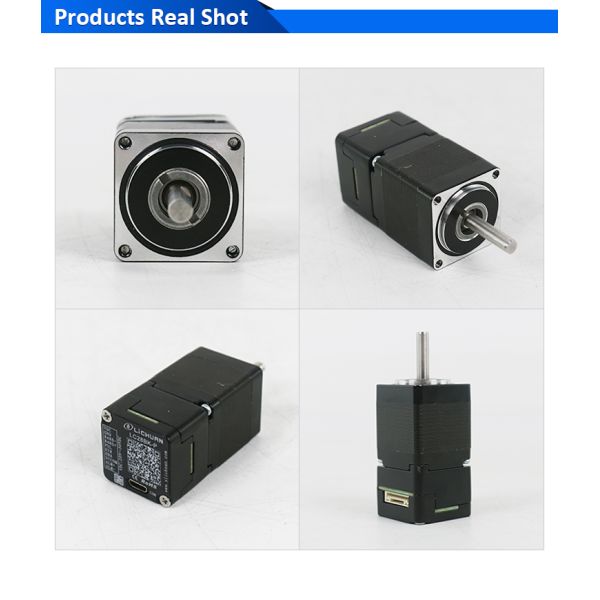 Lichuan Open Loop/Closed Loop Integrated Stepper Motors Driver Pulse/RS485 Control 0.09N.m 2Phase Nema11 DC20~30V 0.7/1.0A 1000PPR