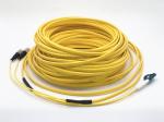 30 Meters Lc To Fc Patch Cord 2 Fiber Flat Drop Cable Double Sheath For Fttx