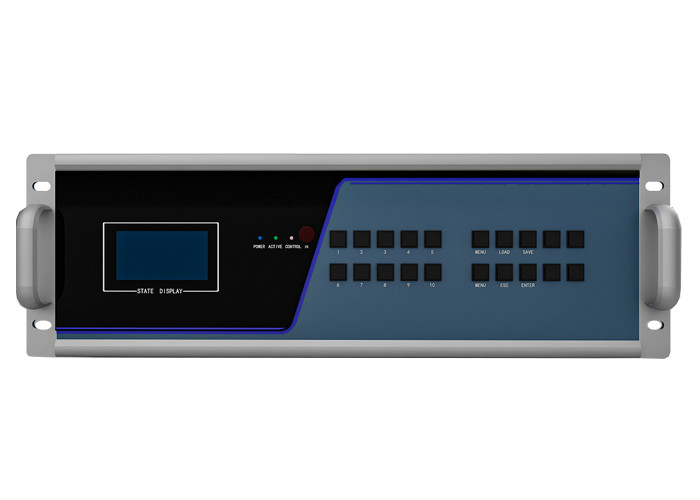 Redundant Power Supported 88 Ports 3.5 U Fiber KVM Transmitter and Receiver Node