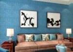High Range Blue Bronzing Non-Woven Paper Modern Removable Wallpaper for Living