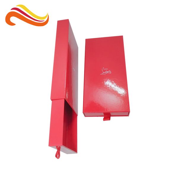 Handmade Glossy Lamination Gift Packaging Drawer Boxes durable With Hot Stamping
