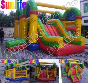 China Outdoor Inflatable Combo With Bouncy Slides And Climbing With CE / UL Blower on sale