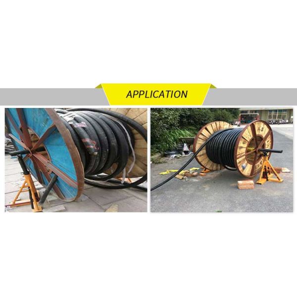 Simple Mechanical Rack Cable Reel Pay - Off Stand Cable Drum Jack