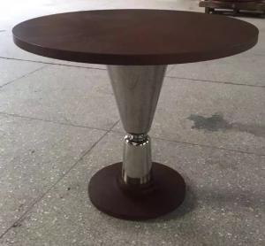  wood top metal base Dining table /activity table for hotel furniture/casegoods DN-0019 Manufactures
