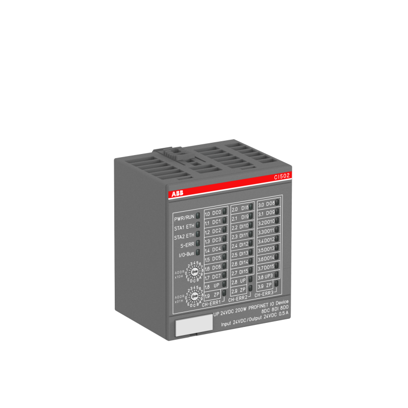ABB CI502-PNIO Interface module for PNIO network I/O with easy configuration and harsh industrial environment durability