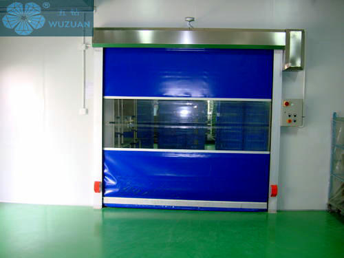 Fast Response IP55 0.75KW PVC Roller Shutter Doors