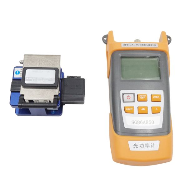FTTX FTTH Fiber Cable Accessories Tool Kit With Optical Power Meter Visual Fault Locator