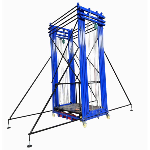 Quality 2-12m 500kg Electric Mobile Scaffolding Foldable Portable Remote Control Lifting Platform For Work for sale
