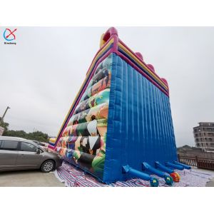 Factory Inflatable Lilo & Stitch Slide Castle Inflatable Double Dry Slides