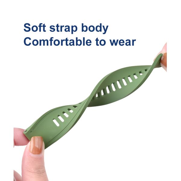 Vibrant And Energetic Style Soft Fluoroelastomer Strap - Customizable Logo Available