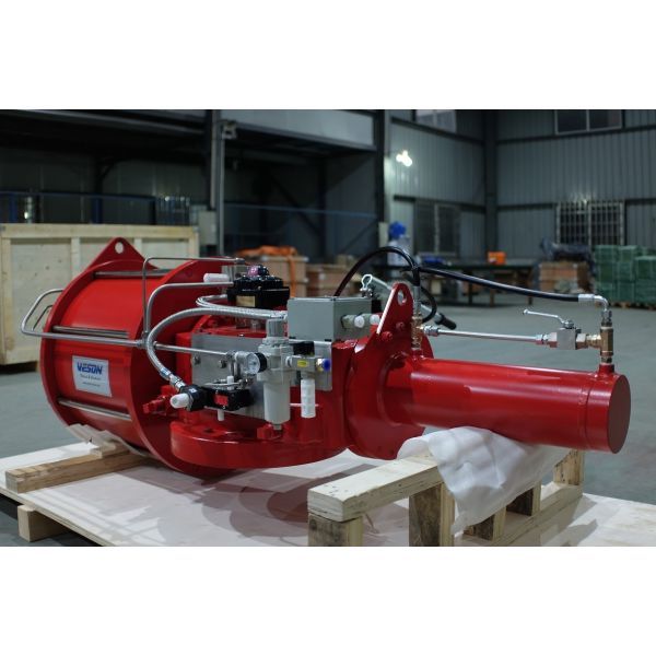 Quality Spring Return Scotch Yoke Type Pneumatic Actuator Nodular Cast Iron ISO9001:2015 Approved for sale