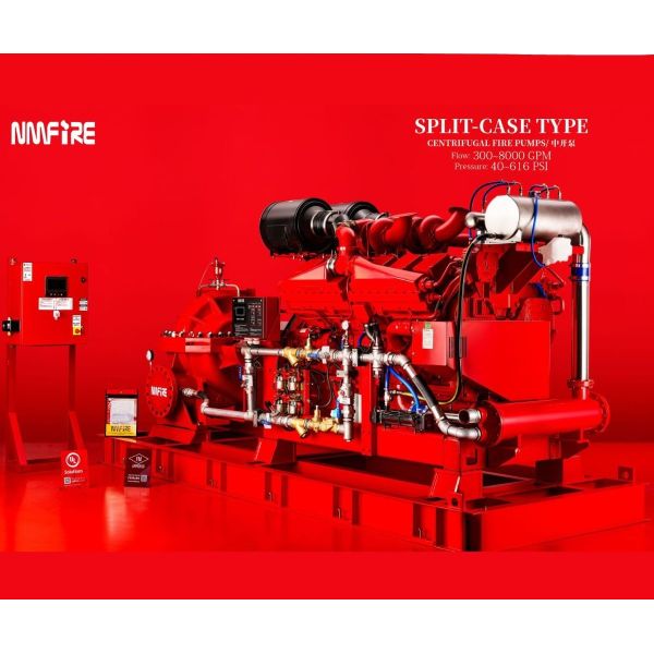 Powerful Diesel Engine Driven Fire Pump with Flow Capacity 300-8000gpm and Ductile Cast Iron Casin