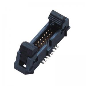  40P PA9T Black UL94V-0 Latch Header 1.27mm ejector header Right Angle short tube packing Manufactures