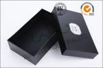 Black Luxurious Leather Belt Corrugated Packaging Boxes Custom Logo Printed
