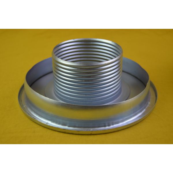 Galvanized Oem Filter End Cap / End Cover 0.30mm Thickness