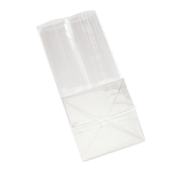 2mil Flat Bottom Gusset Poly Packaging Bag Heat Seal Paper Insert