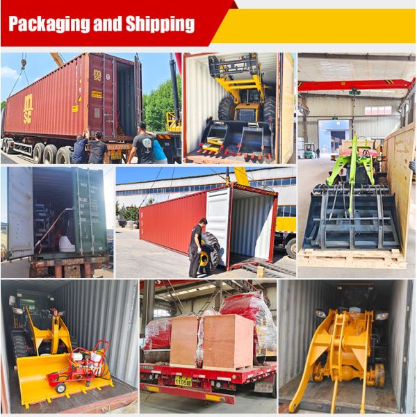 New Condition Bucket Loader Mini Wheel Loader 4x4 with Log Grapple Articulating Compact Mini Front End Loader