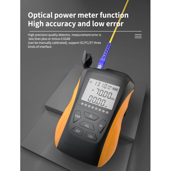 1625nm 15mw Optical Power Meter Multifunction