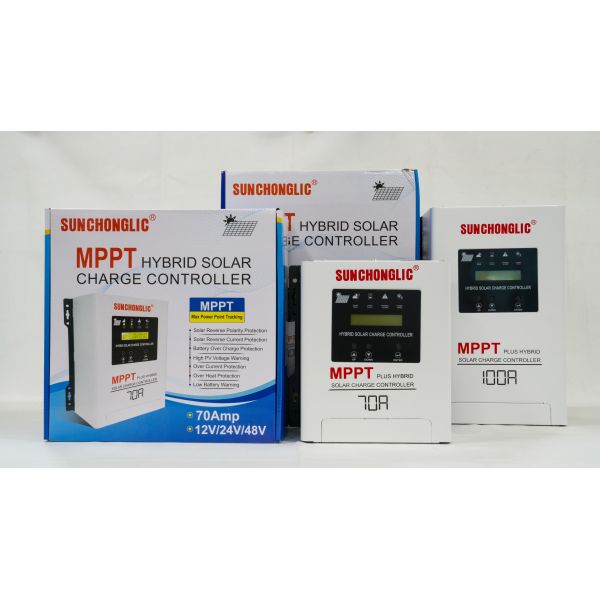70a Mppt Hybrid Solar Charge Controller With Ups Function - Compatible With 12v